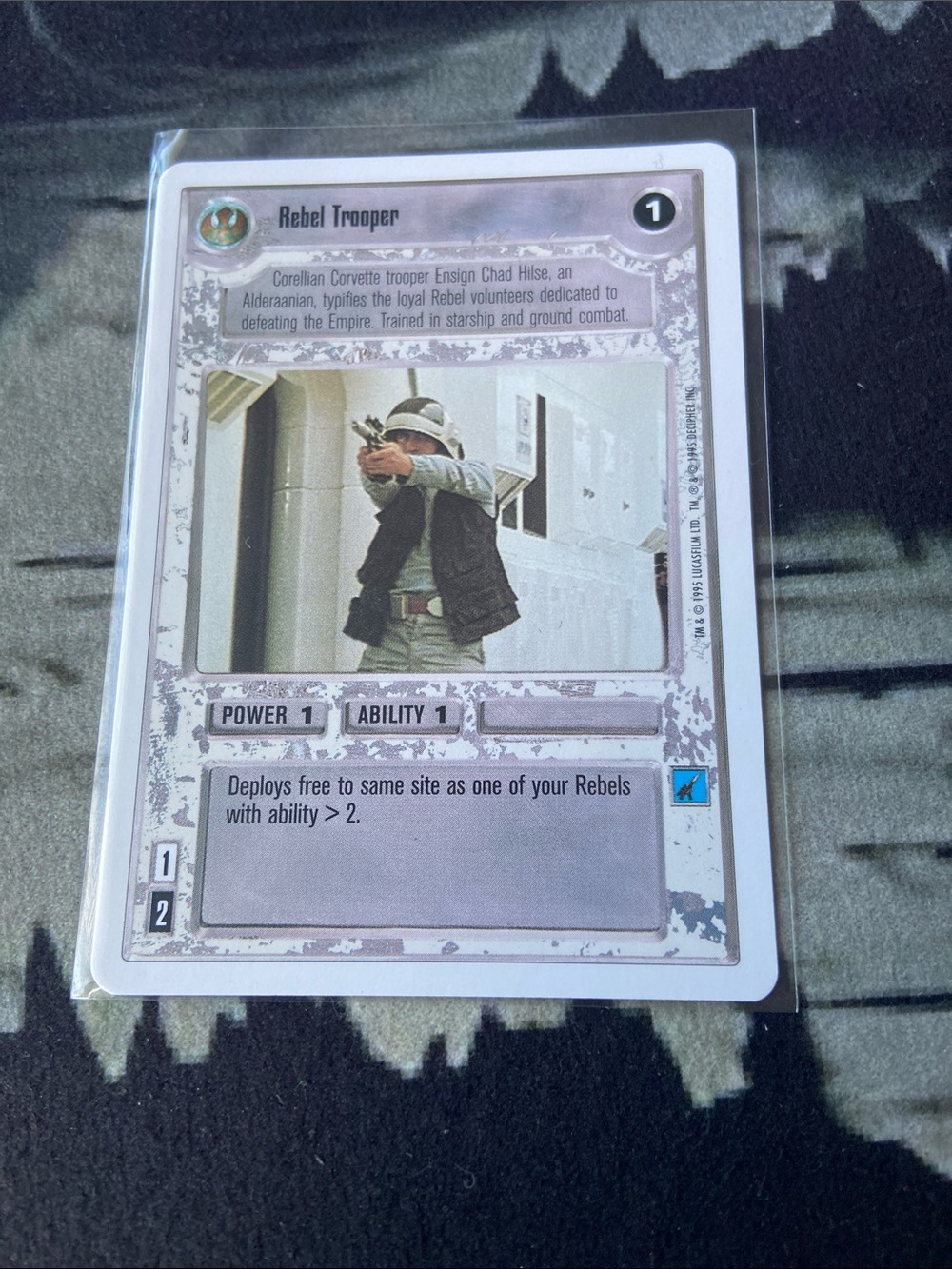 Rebel Trooper 1995 Decipher Star Wars Customizable Card Game (SWCCG)
